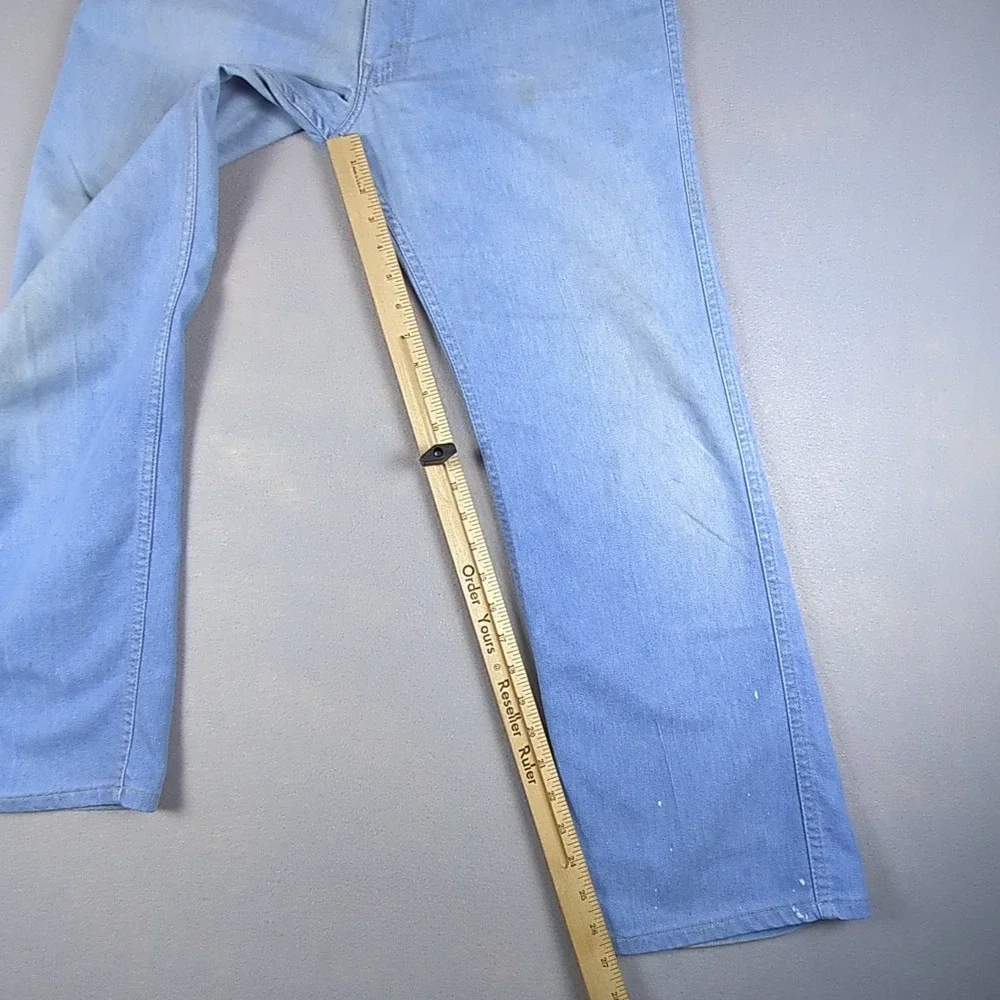 Vintage Levis Orange Tab Jeans Mens 38x29 Light Blue 80s Skosh More Room
